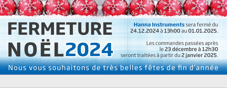 Fermeture Noel 2024